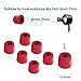 12Pcs Replacement Eartips- RIYO Premium Memory Foam Earphone Earbuds Tips Noise Reducing Earbud Tips for 5mm-7mm in-Ear Headphones Nozzle (Large, Red)