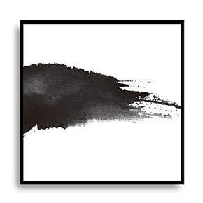 Framed Canvas Wall Art for Living Room, Bedroom Ink Painting Style Canvas Prints for Modern Home Decoration Ready to Hang - 16"x16" inches