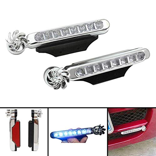 image for SuperUS Wind Powered LED Light Wind Powered 8 LED Car DRL Daytime Runn