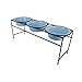 Platinum Pets Triple Diner Feeder with Stainless Steel Dog Bowls, 3.5 cup/28 oz, Sky Bluethumb 3