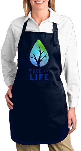 Life Tree-water-green- Environmental Protection Medium Length Kitchen Unisex Apron