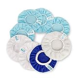 SPTA 9 Inch & 10 Inch Car Polisher Bonnet, Waxers Bonnet Set,Max Waxer Bonnet Polishing Pad for Most Car Polishers for 9 Inch & 10 Inch Car Polisher Pack of 8Pcs
