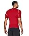 Under Armour Men's UA HeatGear Armour Short Sleeve Compression Shirt MD Red