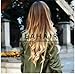 Heahair® Full Head Clip in Hair Extensions Ombre One Piece 2 Tones Wavy Curly Black Brown Blonde (Chocolate Brown to sandy Blonde)