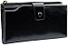 YALUXE Women's RFID Blocking Large Capacity Luxury Wax Genuine Leather Clutch Wallet Multi Card Organizer Black