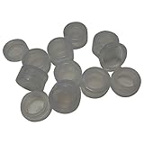 Gentcy Food Grade Oil Silicone Containers Wax Container Set Non Stick Jars High Clear 100pcs