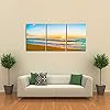 DZL Art S74634 Canvas Prints Wall Art Beautiful Sunset with Sea and Beach Painting Nature Pictures Wall Art Canvas…