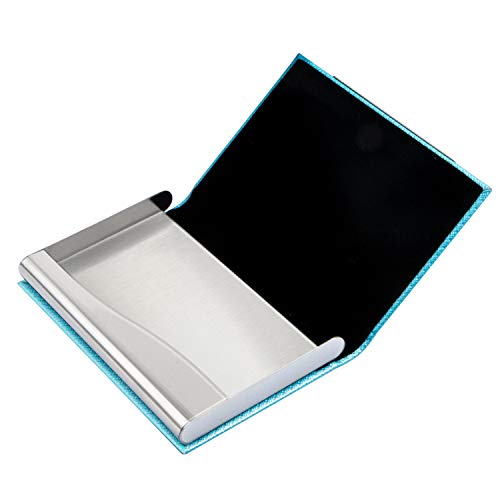 image for padike Business Card Holder, Business Card Case Luxury PU Leather & St