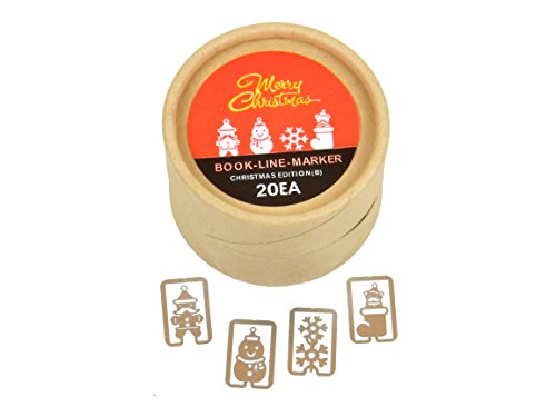 OfficeA Stainless Steel Book Line Marker (Christmas B)