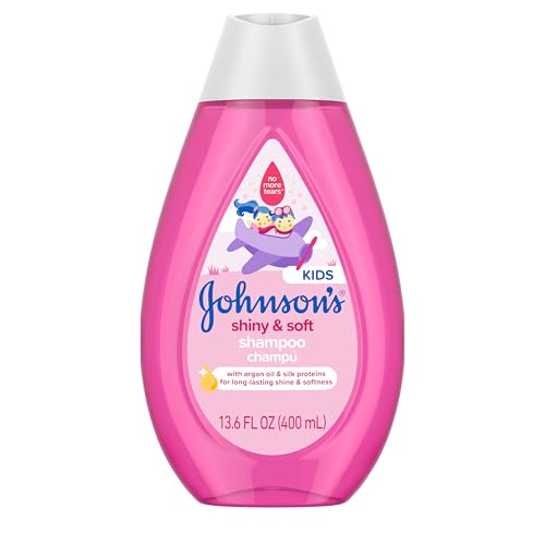 Johnson's Shiny & Soft Kids' Shampoo with Argan Oil & Silk Proteins, Daily Kids…