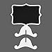 AUSTOR 14 PCS Mini Chalkboard Wedding Signs with Stand for Table, Food, Wedding and Party, White