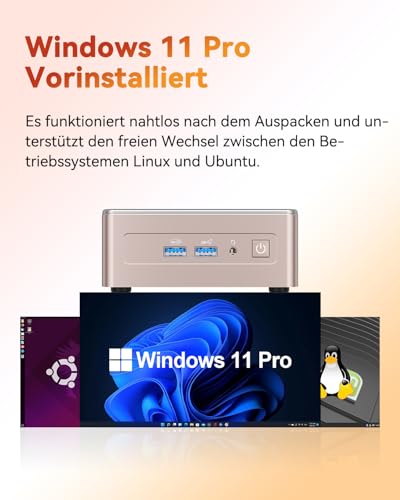GEEKOM Mini PC A5 2026 with AMD Ryzen 5 7430U, 16GB RAM (Expandable, Not LPDDR) 512GB SSD, Windows 11 Pro Ultra Quiet Compact Desktop PC with Dual HDMI 8K Output & SD Slot for Business/Office