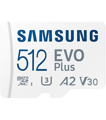 Samsung 512GB EVO Plus SDカード Amazon.com: Samsung Evo Plus microSD SDXC U3 Class 10 A2 Memory