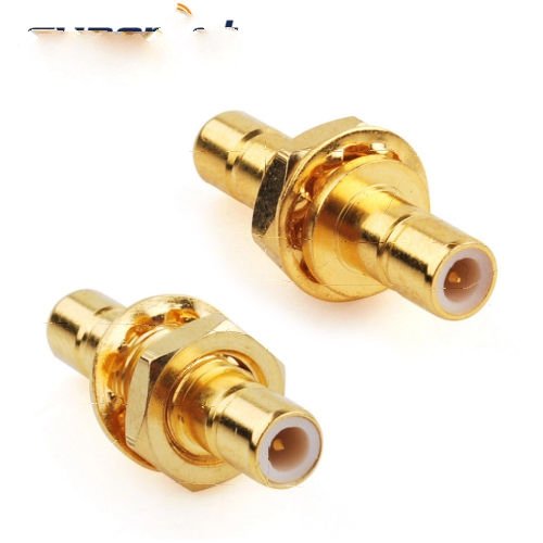 2-Pack SMB Jack Male to Jack Male Bulkhead RF Coaxial Connector Adapter for DAB