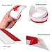 Self-Adhesive Door Draft Stopper, 2 Pack Door Sweep Weather Stripping Under Door Seal for Exterior/Interior Door, Block Cold and Hot Air Cross, 2