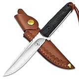 AUBEY Full Tang Blade Knife D2 Steel, EDC Fixed