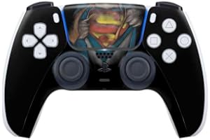 Skinit Decal Gaming Skin Compatible with PS5 Controller - Officially Licensed DC Comics Superman Pastel Art Design