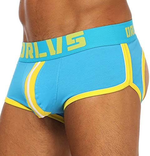 Dcohmch Men Fashion Briefs Cotton Breathable Underwear Backless Jockstrap Underpants Sexy Thong