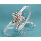 Beaded Flower Tie Back Headband