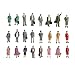 24pcs Painted Train Model Standing Posture People Figures Scale 1:87