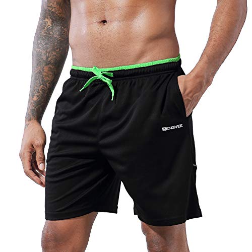 image for 1994Fashion Men's Running Shorts Gym Active Shorts with Pockets Quick 