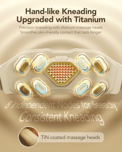SKG W9 Ultra 2.0 Lower Back Massager for Strain Relief Deep Tissue FSA | HSA Adjustable Cordless Heating Pad Infrared Vibrating Back Massager with Titanium Massage Head