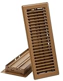 Imperial Manufacturing RG2004 4-Inch by 10-Inch Louvered Steel Floor Register, Brown