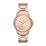 Armani Exchange Women's Lady Banks Three Hand Rose Gold-Tone Stainless Steel Watch AX4347