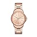 Armani Exchange Women's Lady Banks Three Hand Rose Gold-Tone Stainless Steel Watch AX4347