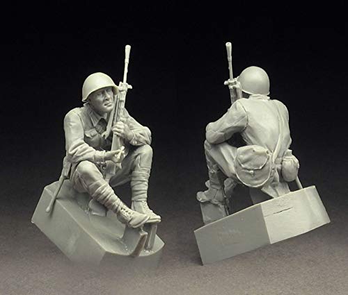 XINGCHANG 1/35 Resin Figure Model Kit 104 Maschinengewehrschütze der Roten Armee Eine Figur Unmontierte unbemalte… – Bild 5