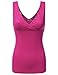 Kaylee_xo Sexy Women's Low-Cut V-Neck Summer Fitted Sleeveless Tank Top