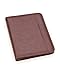 Professional Business Padfolio Portfolio Briefcase Style Organizer Folder Notepad and 4 Ring Binder - Brown Synthetic Leather