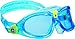 Aqua Sphere Seal Kid2 Swim Mask with Blue Lens (Aqua/Blue) - UV Protection Anti-Fog Swim Goggles for Kids