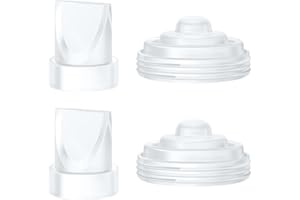 IVARONAL 2PCS Duckbill Valves & 2PCS Diaphragm Compatible with Momcozy M5 Wearable Breast Pump, Replacement Pump Parts Accessories Compatible for M5 Momcozy, Not Original Mom Cozy Accessories
