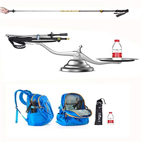 Four-Fold CarbonTrekking Poles/Sticks with EVA Foam Handle Perfect for Hiking, Walking, Backpacking and Snowshoeing (Orange, 1PCS) - Thumbnail 5