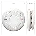 Combination Smoke and Carbon Monoxide Detector Alarm 10 Year Battery Operated for Home Bedroom Travel with Test Silence Button