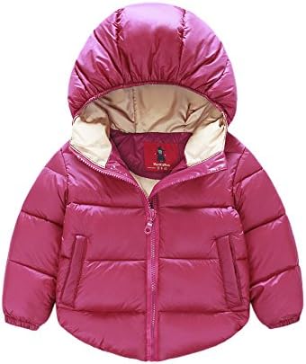 iikids Down Coat Hooded Overall for Little Children Thickening Overcoat in Winter