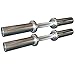 Titan Fitness Pair 20in Loadable Olympic Dumbbell Bars, 400 LB Capacity Each, Knurled Handles for Home Gym Strength Training