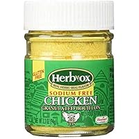 Herb Ox Sodium-Free Chicken Granulated Bouillon, 3.3 Ounce (2 jars) - PACK OF 2