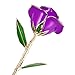 OUTAD Rose Flower, Best Gift for Valentine's Day, Mother's Day, Anniversary, Birthday Gift, Gift for Lover Mother Girlfriend, 24k Golden Plated Rose in Gift Box Purple