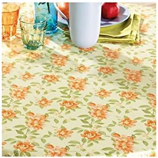Generique Toile Ciree Elastiquee Floralie 100 Pvc Dessus 100 Polyester Dessous Amazon Fr Cuisine Maison