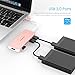 LENTION USB C Hub with 4K HDMI, 3 USB 3.0, SD/TF Card Readers Compatible MacBook Pro 13/15 (Thunderbolt 3), 2018 2019 Mac Air, Surface Book 2/Go, Chromebook, Multi-Port Adapte (Rose Gold)