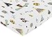 Fitted Crib Sheet for Outdoor Adventure Baby/Toddler Bedding - Nature Fox Bear Animals Boys Print