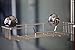 iPEGTOP Rectangle Bath Shelf Shower Caddy with Strong Suction Cups, Razor Holder Shampoo Bathroom Accessories Organizer - Rustproof Stainless Steel