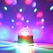 Disco Light, GLISTENY Mini Stage Lights Magic Party Lamp Sound Activated Colorful Rotating Ball Crystal 48LED For Wedding Show KTV Bar DJ Ballroom Home Club Pub