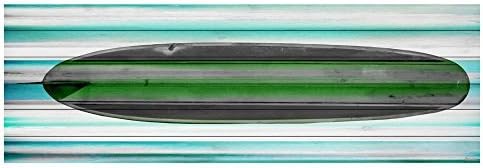 Surfboard by Parvez Taj Painting Print on White Wood -