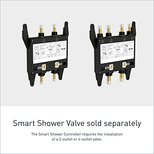 Moen Matte Black Smart Shower 2Outlet Digital Shower Controller for Thermostatic Shower Valve