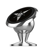 Fosman™ Universal Magnetic Car Mount Holder for iPhone Samsung Sat Nav Mini Tablets (42mm Silver)