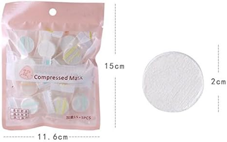 Ericotry 3Packs (60pieces) Skin Care Compressed Facial Mask Paper DIY Facial Paper Compress Masque Fleece Compressed Natural Face Cotton Mask Sheet Paper - Image 5