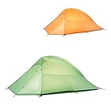 WEANAS 1 2 3 Person 4 Seasons Double Layer Backpacking Tent Ultralight Aluminum Rod Anti-UV Windproof Waterproof with Free Groundsheet for Camping Hiking Travel Hunting